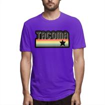 Camisa Disney GTUGHDK Tacoma City Retro 70s Purple