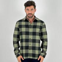 Camisa Dixie Manga Longa Flanela Xadrez Masculina