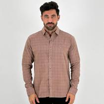 Camisa Dixie Manga Longa Xadrez Veludo Masculina Camisa Dixie Manga Longa Xadrez Veludo Masculina
