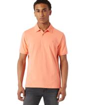 Camisa DKNY Polo de algodão macio Modern Fit Quick Dry Coral