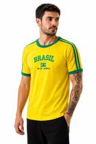 Camisa do Brasil Bordada Adulto masculina Retrô Torcedor Copa Camisa do Brasil Bordada Adulto masculina Retrô Torcedor Copa