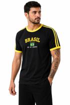Camisa do Brasil Bordada Adulto masculina Retrô Torcedor Copa