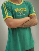 Camisa do Brasil Bordada Adulto Unissex