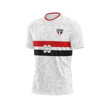 Camisa do SÃO PAULO FC DOMAIN 93 Oficial Licenciada Plus Size Dry Fit Uv Original - Hyperbole