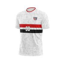 Camisa do SÃO PAULO FC DOMAIN 93 Oficial Licenciada Plus Size Dry Fit Uv Original