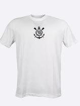 Camisa do Timão Corinthians Escudo Centralizado Branca SCCP -
