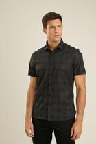 Camisa Docthos Slim Manga Curta Maquinetada