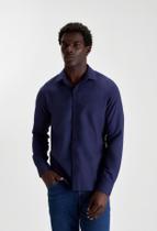 Camisa docthos slim manga longa flanela lisa Camisa docthos slim manga longa flanela lisa