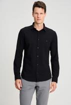 Camisa docthos slim manga longa malha piquet tech
