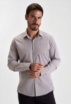 Camisa docthos slim manga longa micro xadrez poliamida Camisa docthos slim manga longa micro xadrez poliamida