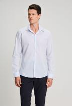 Camisa docthos slim manga longa repelente a liquido micro xadrez Camisa docthos slim manga longa repelente a liquido micro xadrez