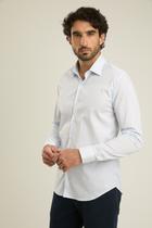 Camisa Docthos Tailor Fit Manga Longa Micro Listras