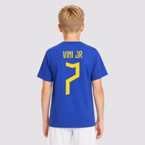 Camisa Dras Brasil Infantil Azul 7 Vini JR
