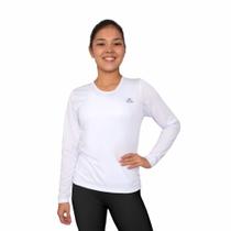 Camisa Dry Basic LS Muvin Feminina - Proteção UV50 - Manga Longa - Corrida, Caminhada e Academia