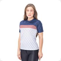 Camisa dry fit academia feminina com proteção UV B36