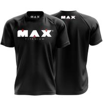 Camisa Dry Fit Poliéster Preta Max Titanium