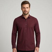 Camisa Dudalina Comfort Lisa In26 Vermelho Masculino Camisa Dudalina Comfort Lisa In26 Vermelho Masculino