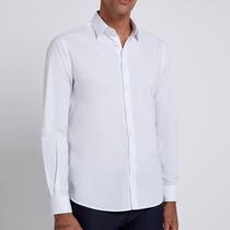 Camisa dudalina slim fit branca masculina 53 01 0532