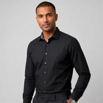Camisa Dudalina Slim Lisa In26 Preto Masculino Camisa Dudalina Slim Lisa In26 Preto Masculino
