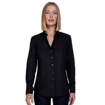 Camisa Dudalina Tricoline Regular OU24 Preto Feminino