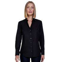 Camisa Dudalina Tricoline Regular OU24 Preto Feminino Camisa Dudalina Tricoline Regular OU24 Preto Feminino