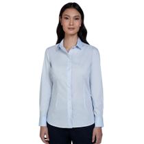 Camisa Dudalina Tricoline Slim Ou24 Azul Claro Feminino