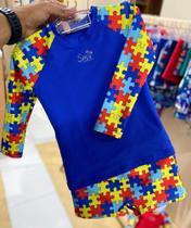 Camisa e sunga biquíni sm moda praia