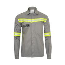 Camisa Eletricista NR10 Arco Voltaico Nível 2 Cinza Somhar CA 48511 Camisa Eletricista NR10 Arco Voltaico Nível 2 Cinza Somhar CA 48511
