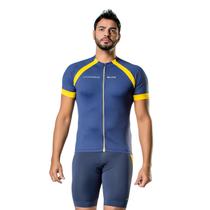 Camisa Elite Ciclismo Bike Special Masculino - Marinho e Amarelo