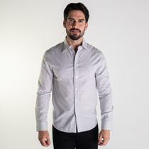 Camisa Ellus Tricoline Slim Fit Listrada