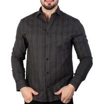 Camisa Ellus Wool Touch Xadrez Marrom