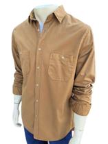 Camisa em sarja, manga longa com 2 bolsos 100% algodão 3035 masculina