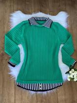 Camisa em tricot - stylo modas