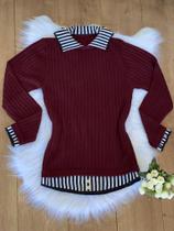 Camisa em tricot - stylo modas