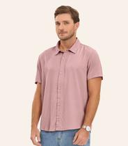 Camisa em Viscose Sarjada Masculina Diametro Rosa Camisa em Viscose Sarjada Masculina Diametro Rosa
