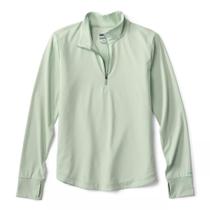 Camisa esportiva Orvis Sun Defense com zíper feminino, média