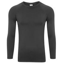 Camisa Esportiva Proteçã Masculina Termica Segunda Pele Sol Esporte Preta Camiseta Original Reforçada Resistente Gelada