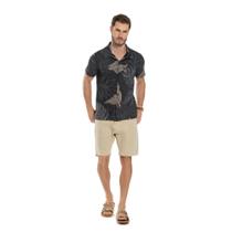 Camisa Estampada Masculina Malha MC Vision Ref. V1327
