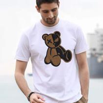 Camisa Estampado Urso Lançamento Feminino Masculino 100% Algodão - Clara Maria