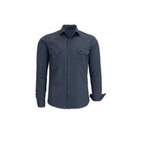 Camisa Estilo militar social manga longa slim adulto original Amil Camisa Estilo militar social manga longa slim adulto original Amil