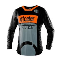 Camisa Etceter Fuse Preto/laranja Tam. G