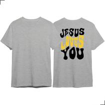 Camisa Evangélica Jesus Love You Cristã Unissex Religião Fé - Asulb