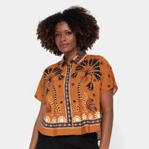 Camisa Farm Cropped Encanto Buriti Feminina