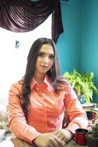 Camisa fem. algodão egipcio coral tam g Camisa fem. algodão egipcio coral tam g