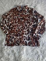 Camisa feminina animal print