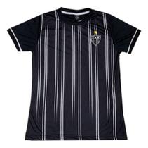Camisa Feminina Atlético Mineiro Licenciada Stripes SPR Camisa Feminina Atlético Mineiro Licenciada Stripes SPR