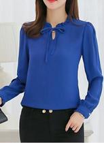 camisa feminina azul