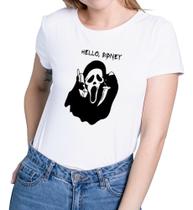 Camisa Feminina Baby Look Dia Das Bruxas Hello, Sidney” Halloween Novidade!!