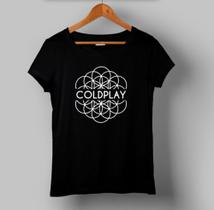 Camisa Feminina Baby Look Grupo Coldplay