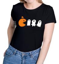 Camisa Feminina Baby Look Halloween Abóbora Fantasma Lançamento!! Camisa Feminina Baby Look Halloween Abóbora Fantasma Lançamento!!
